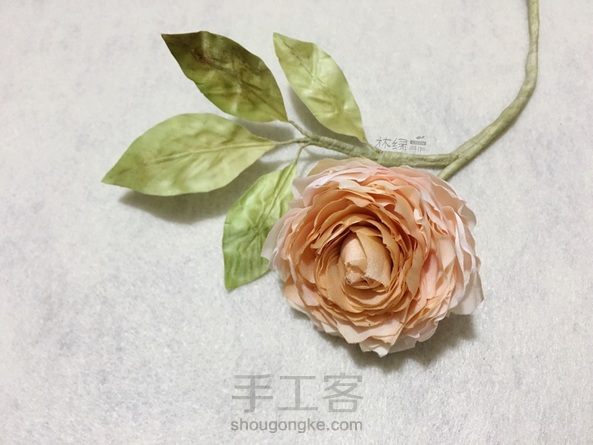 林绿手作造花日记——焦糖古董