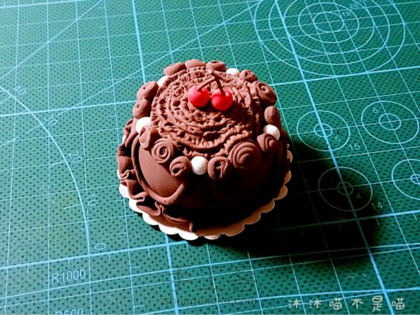 巧克力蛋糕冰箱贴『粘土入门』