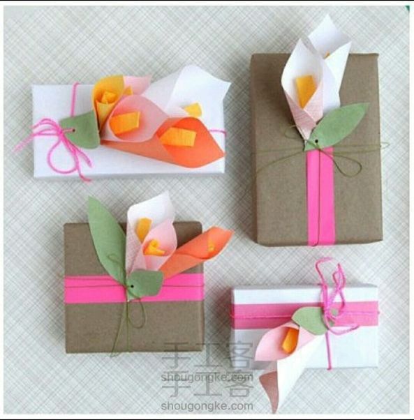 花朵礼物盒装饰(转)