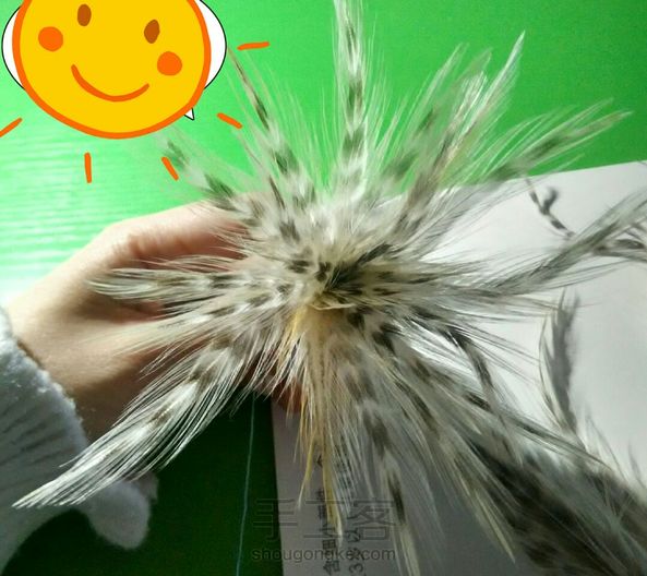 鸡毛毽子的做法