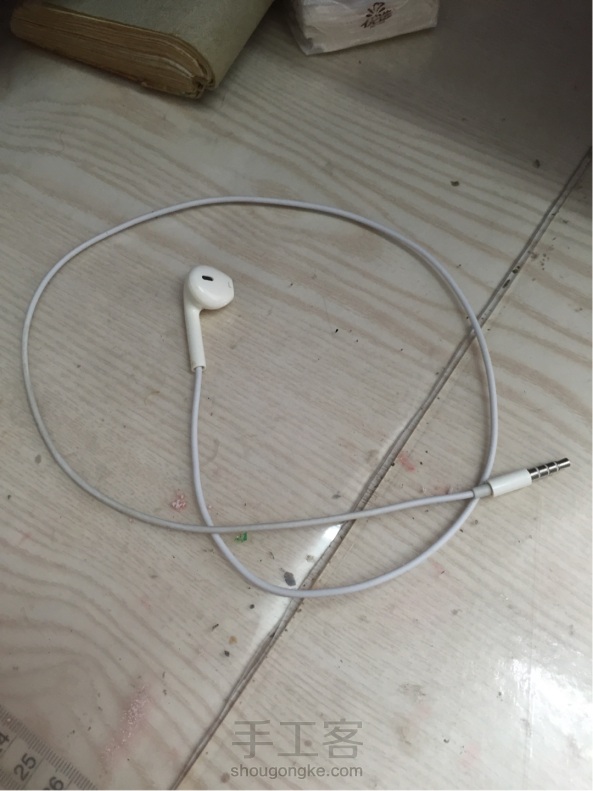 废旧耳机改造单边短线耳机