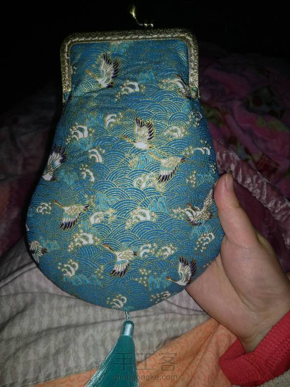 来一个仙鹤口金包(可可家的教程,算转载吧)