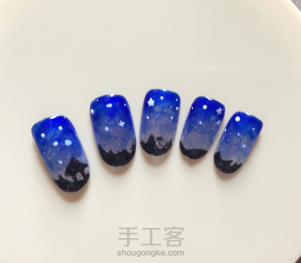 【美甲】夜空