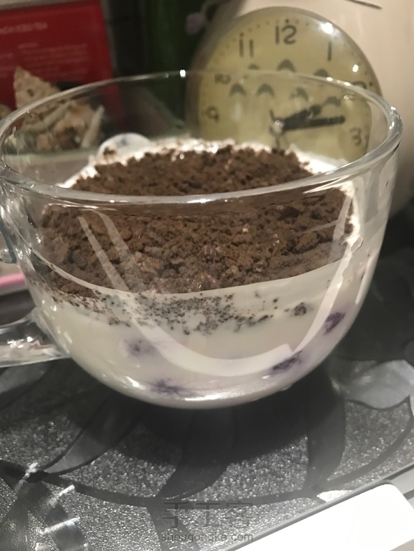 奥利奥酸奶紫薯球球~甜点