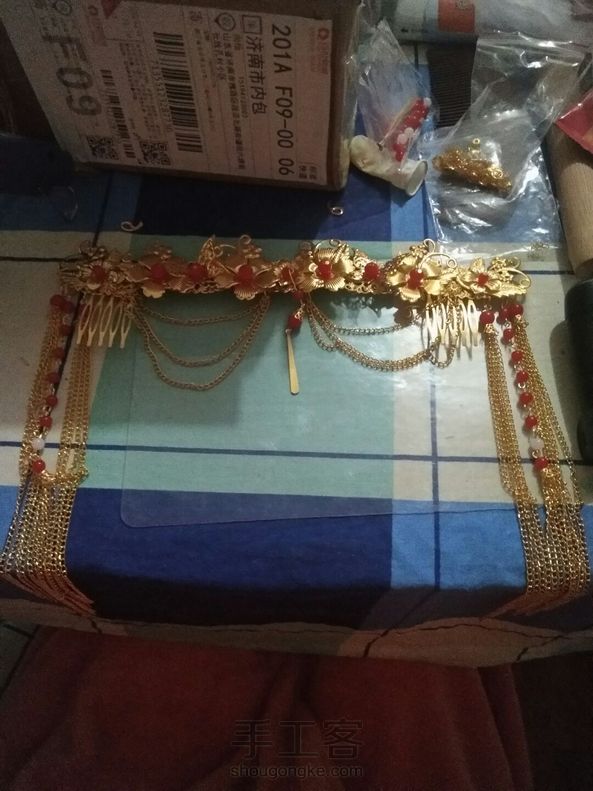 记录:秀禾头饰制作――前梳篇