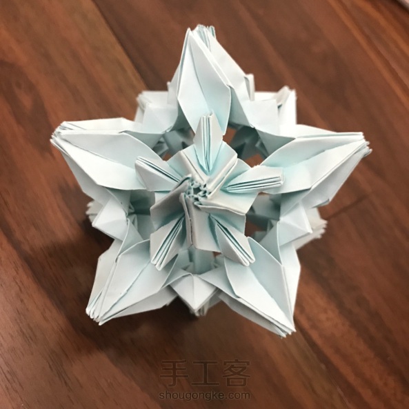 台风天的折纸花球3