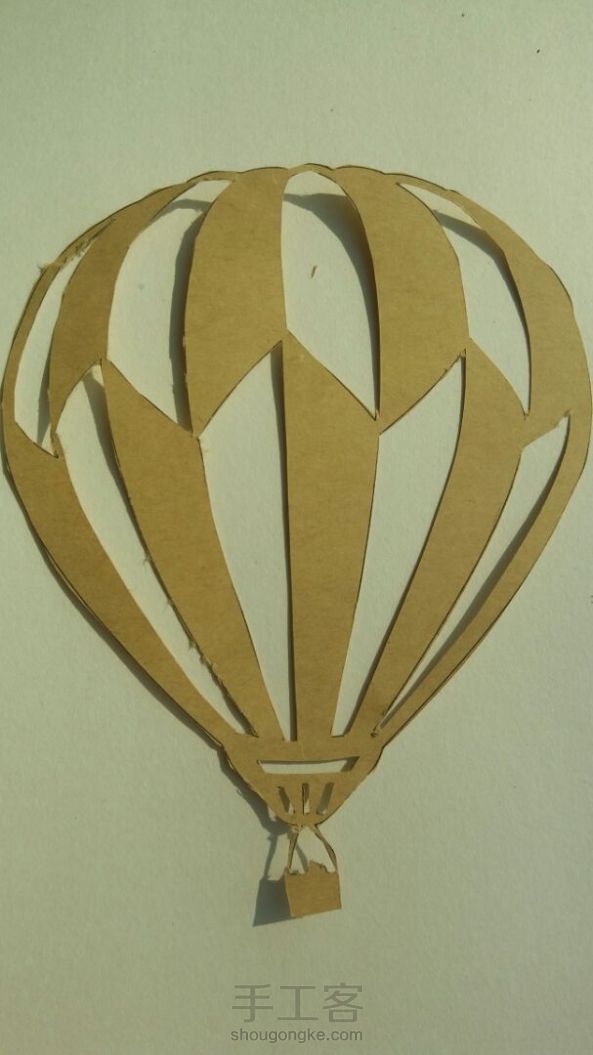 热气球纸雕