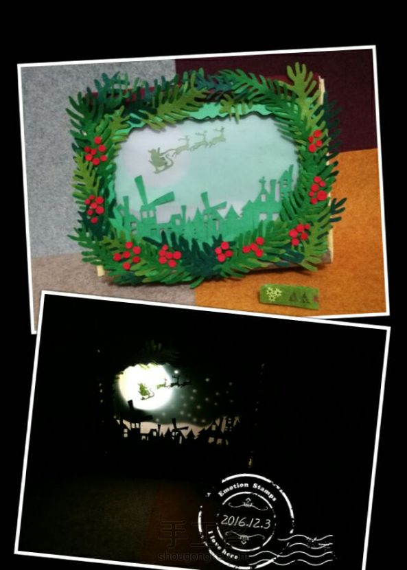 【节日·圣诞节】圣诞夜小镇的灯箱