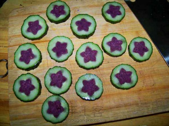 紫薯黄瓜饼