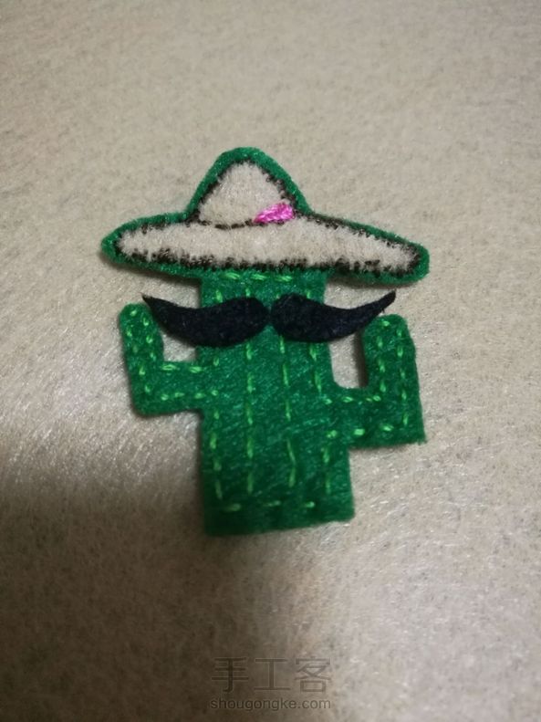 仙人掌领针