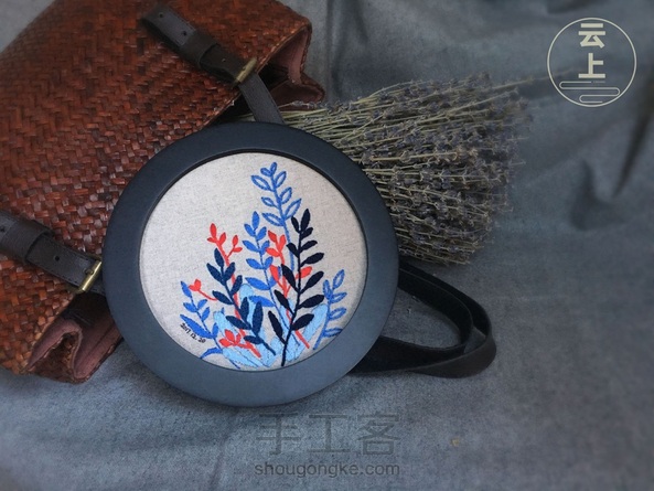 植物刺绣