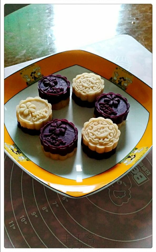 紫薯淮山糕