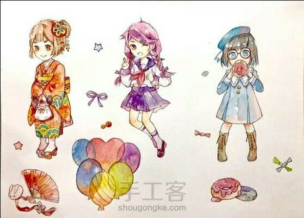 献上一个上色教程(转)
