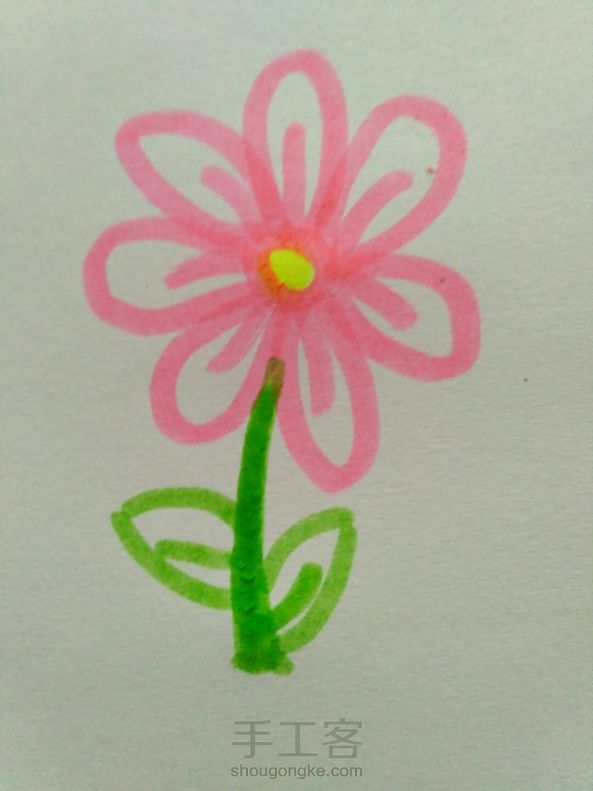 手绘可爱的小花