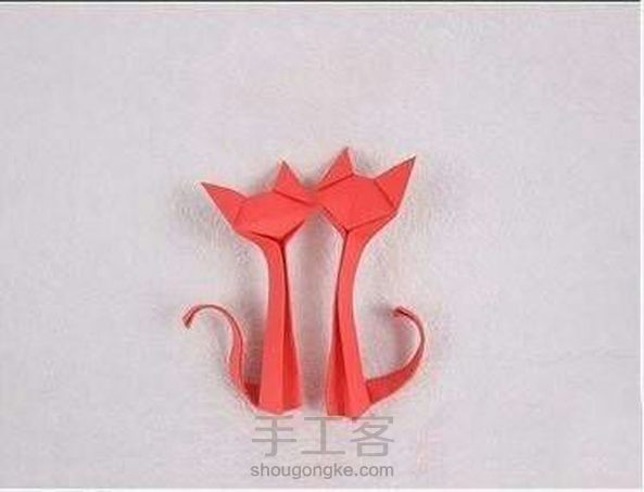 可爱的小狐狸折纸