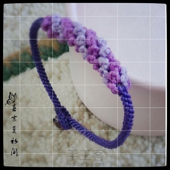 紫色风信子手绳