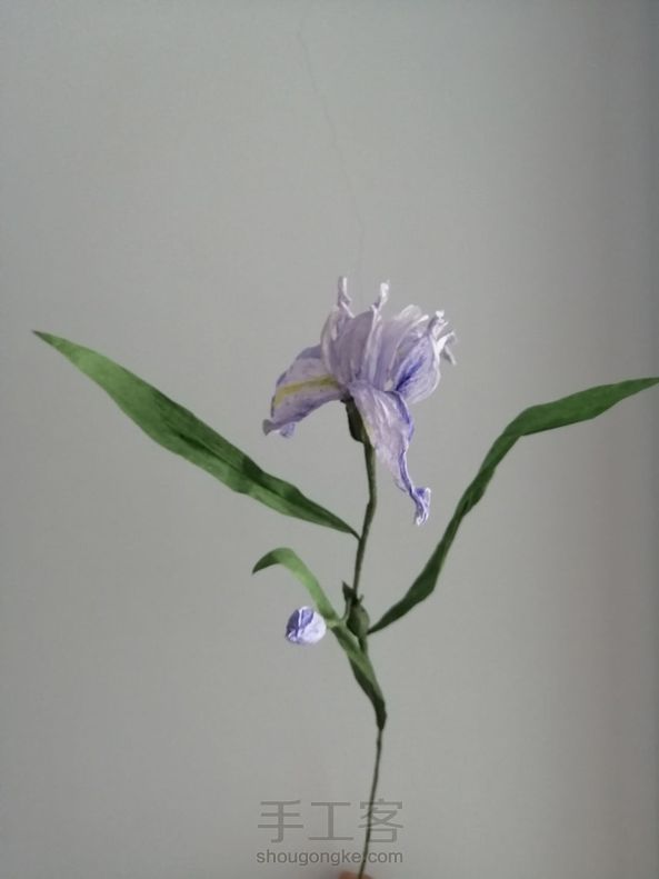 手工 染纸 纸艺鸢尾花