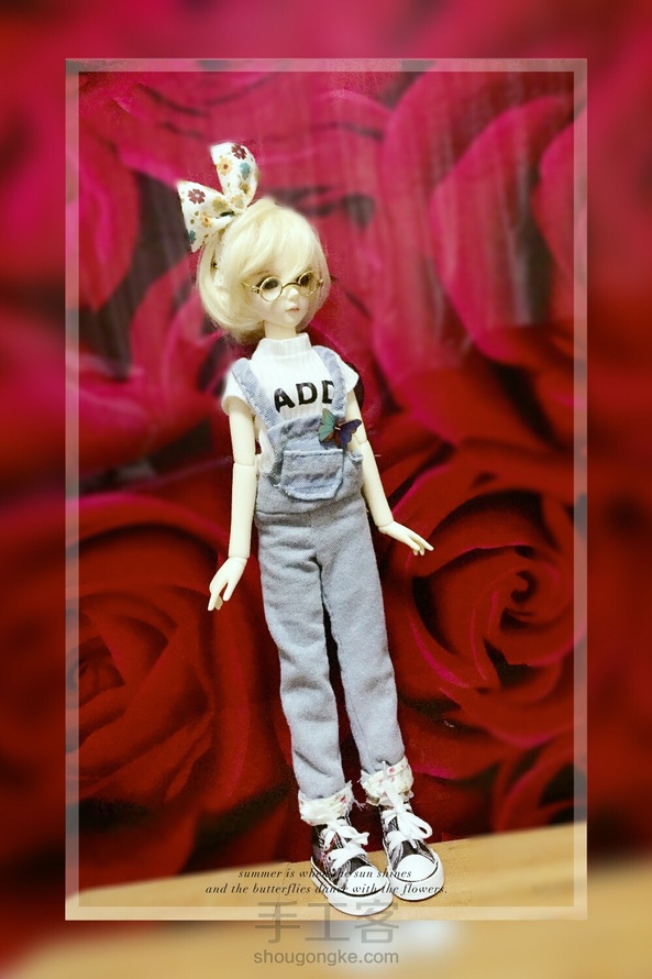 【BJD  4分背带裤教程】