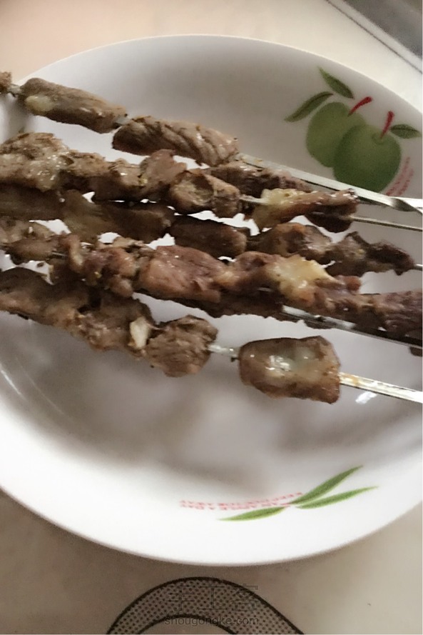 烤箱版烤羊肉串~~~