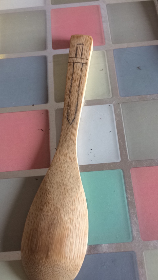 第二个木工作品，竹剑 第1步