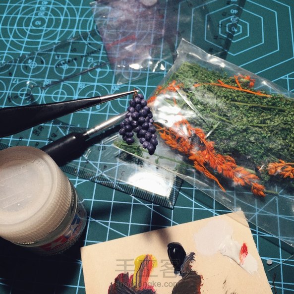 学来的一串葡萄制作~
