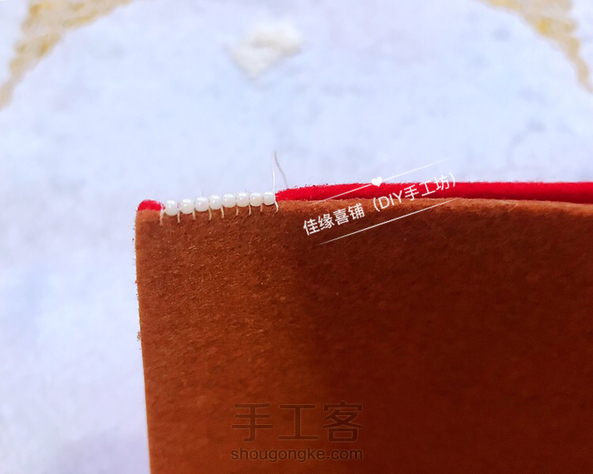 手工锁边珠绣的制作教程(一)
