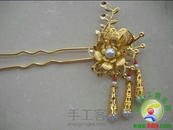 长笑红尘步摇簪(转载)