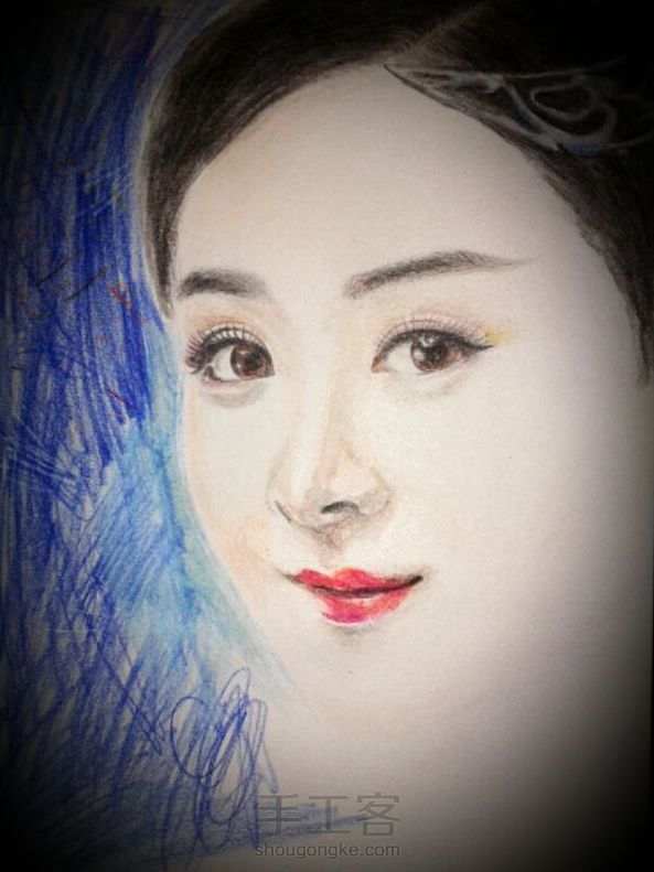 彩铅人物画