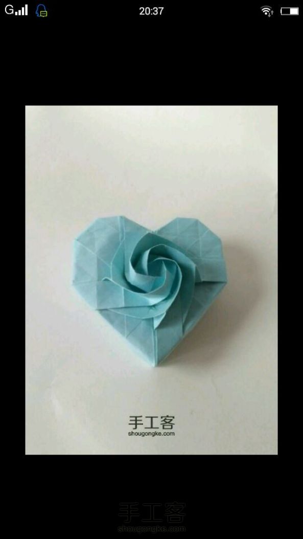（转）【子皿】川崎爱心玫瑰盒【童年折纸】