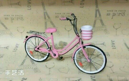粉色的自行车，代表萌萌的少女心，子子也希望大家永远保持着“萌萌哒少女心”哟！😘😘😘