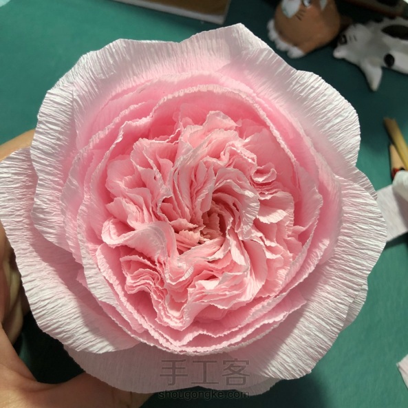 皱纹纸玫瑰花