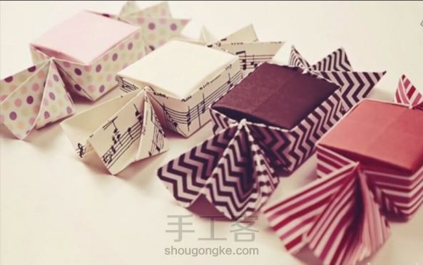 【糖果纸盒】－折纸教程（一）