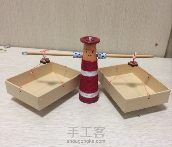 毛线天平娃娃玩具制作教程(旧物改造)