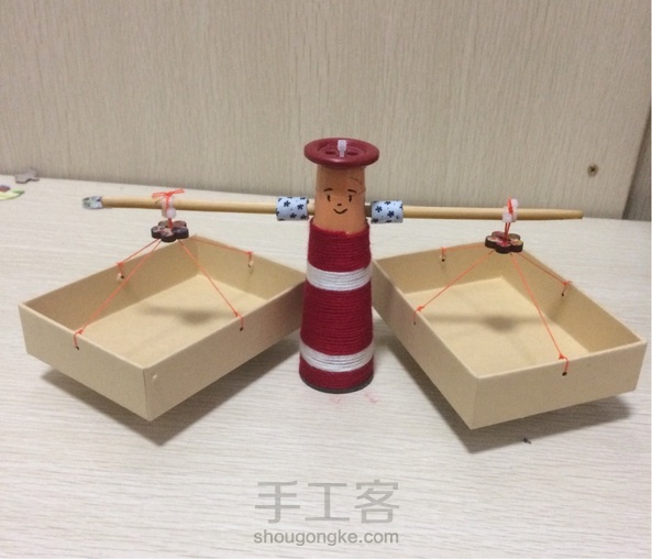 毛线天平娃娃玩具制作教程（旧物改造）