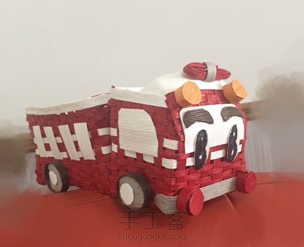 纸藤消防车