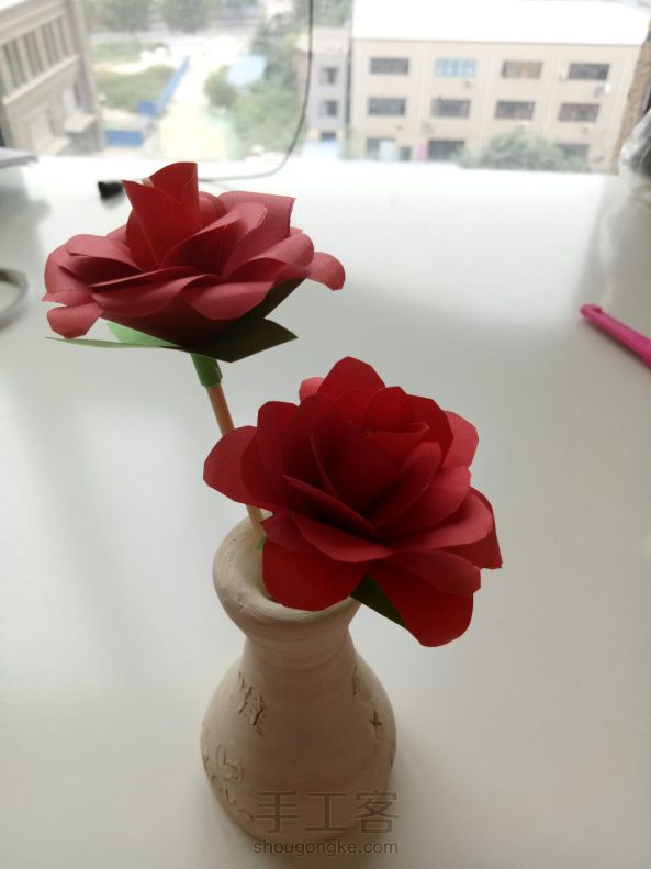 超级简单的玫瑰花做法！