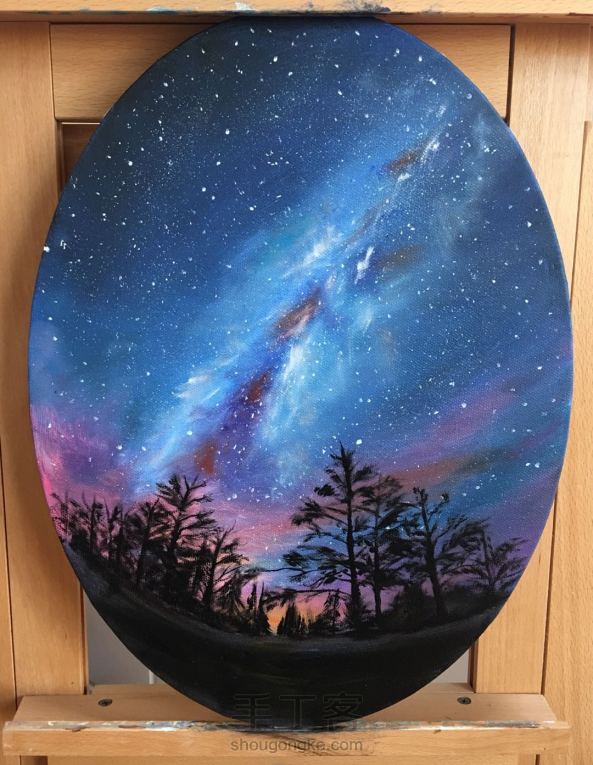 梦幻の银河🌌油画