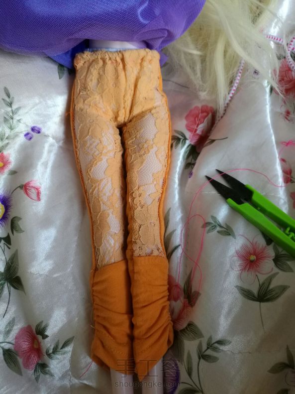 旧衣服改造娃用裤子