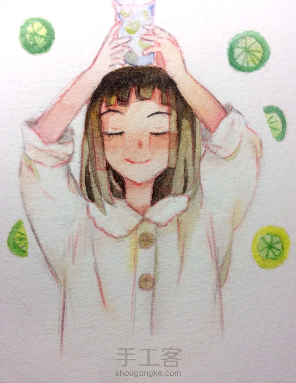 教你画水彩肤色