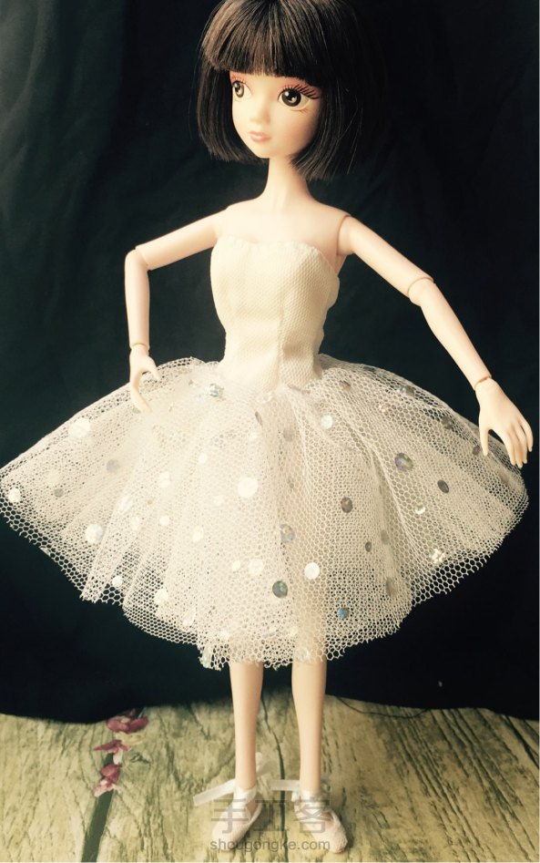 【Momo手作】六分娃衣可儿娃娃芭蕾舞裙