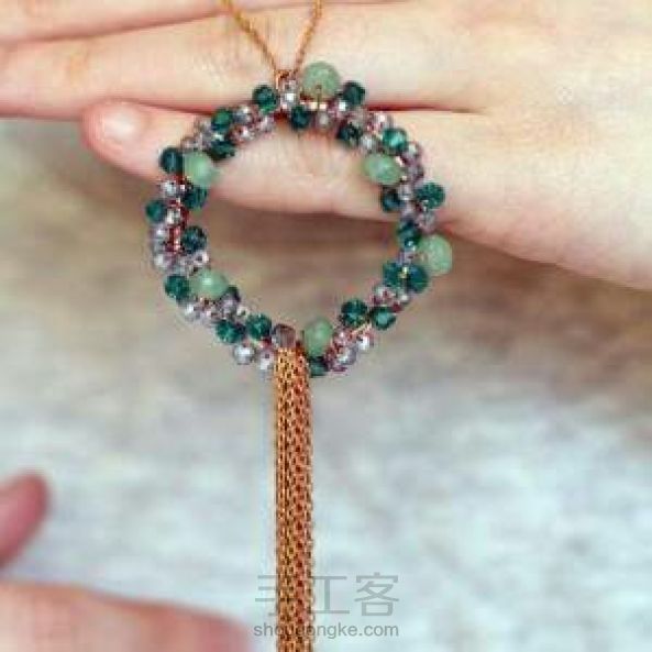转载！漂亮的串珠编织项链教程