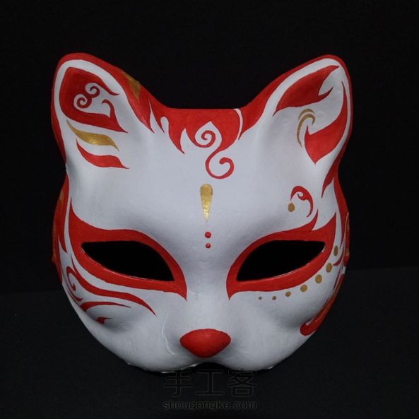 手绘和风面具一