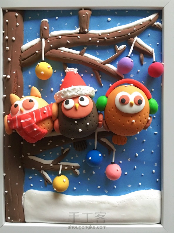 雪景－猫头鹰🦉