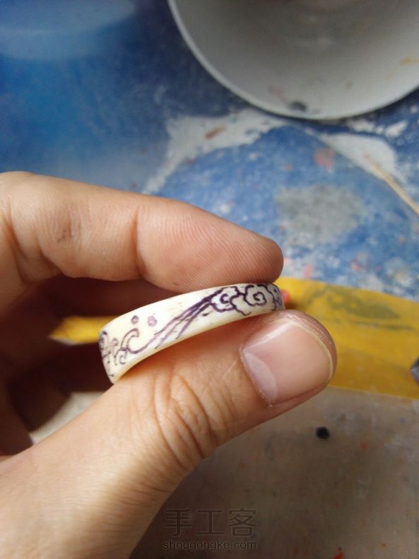 《风云际会》一枚抹香小挂件(卡子)手工刻成记
