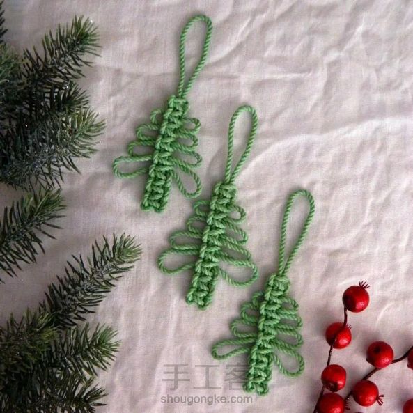 [圣诞树]美美哒Macrame绳编圣诞树🎄