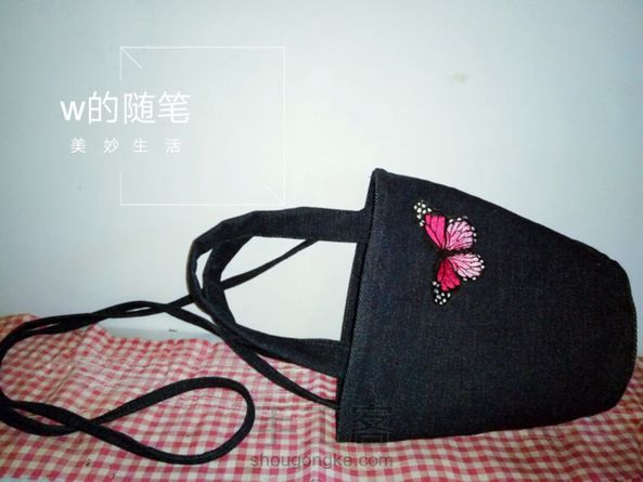 原创牛仔两用小包