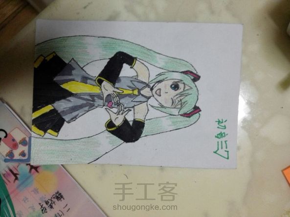 手绘,临摹初音