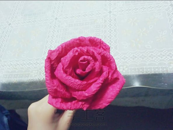 皱纹纸玫瑰（3）