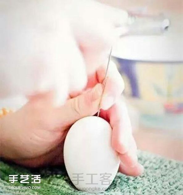 复活节彩蛋制作基础:把蛋白和蛋黄吹出的方法(转)