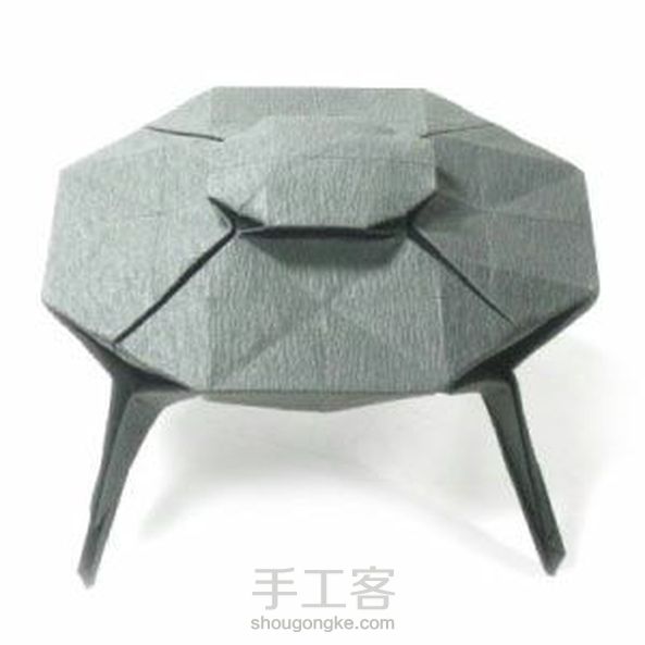 降落的UFO折纸图解 转